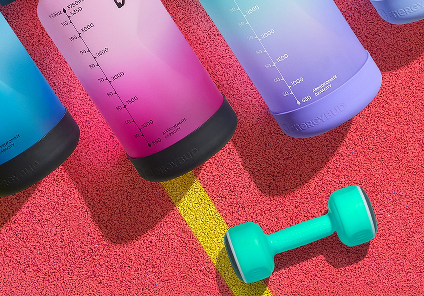 EnergyBud bottle colourway line-up